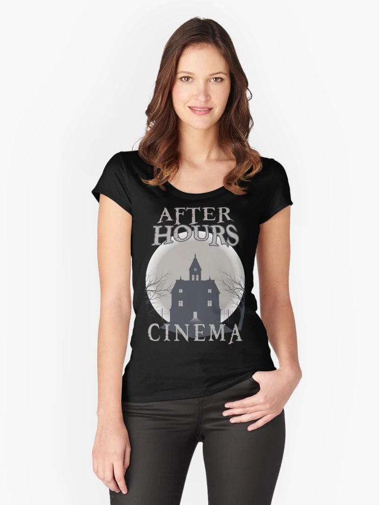 Fitted Ladies Scoop T-Shirt Black