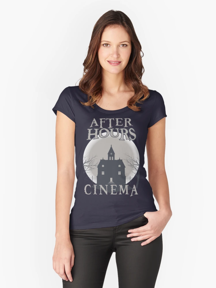 Fitted Ladies Scoop T-Shirt Navy