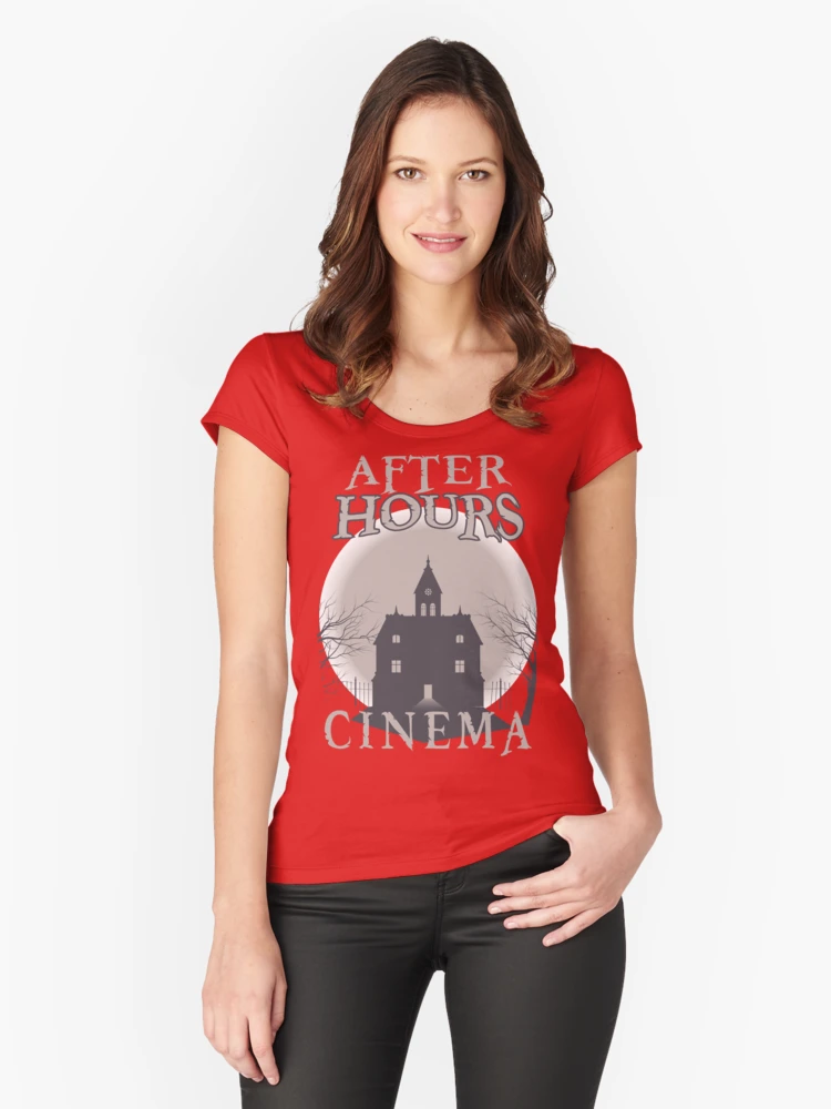 Fitted Ladies Scoop T-Shirt Red